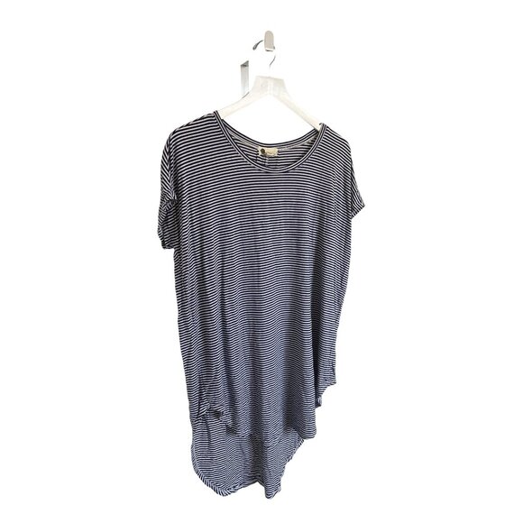 Floreat Nautical Striped Tunic Top By Anthropologie Rayon & Spandex Blend - Picture 4 of 7